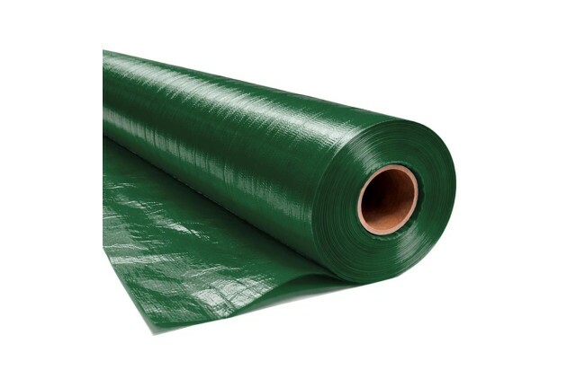 Lona em Polietileno CK300 Micras Verde 01x2,06 M - Proteção e Forração por Metro para Construção Civil