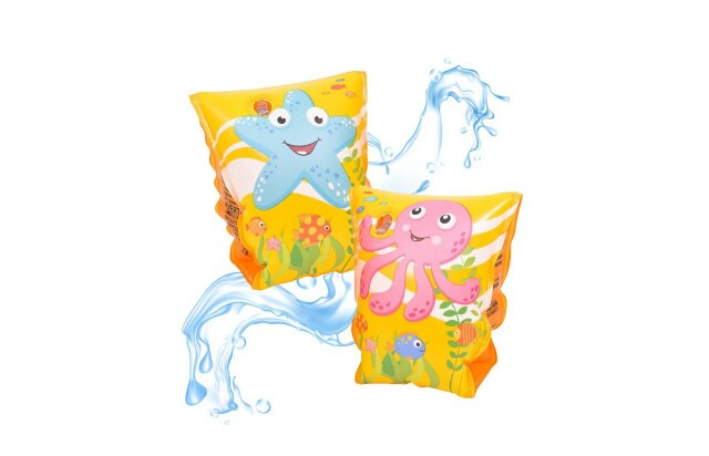 Boia de Braço Infantil Fundo do Mar 23x15cm em Vinil Suporta até 30kg