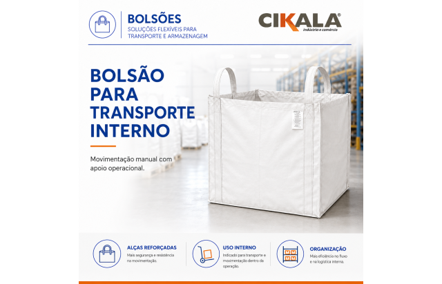 Bolsão para Transporte Interno e Movimentação de Materiais