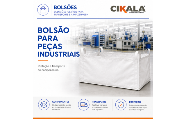 Bolsão para Peças Industriais com Proteção e Transporte de Componentes