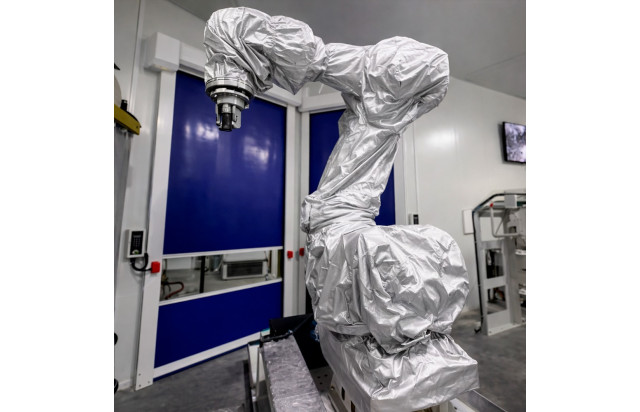 Capa de Proteção para Braço Robótico Contra Cavaco, Óleo e Coolant