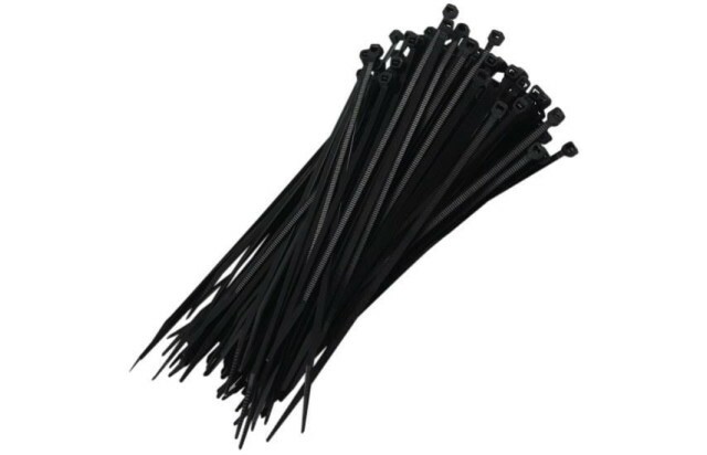 Abraçadeira de Nylon Preta 2.5x100mm