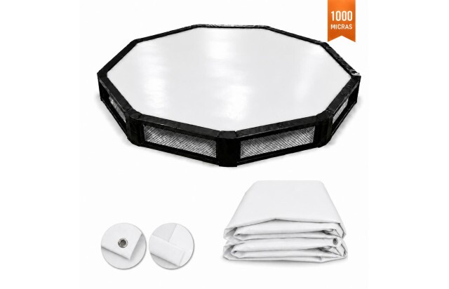 Lona para Tatame Branca CK1000 Super Reforçado Competição Profissional Luta Ringue Octógono - Proteção para Tatame EVA M2