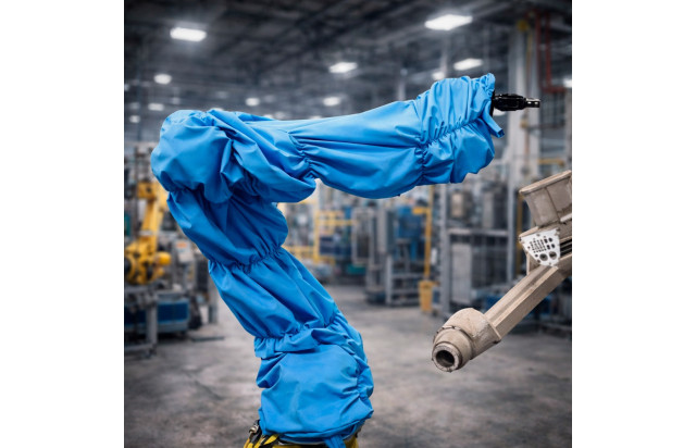 Manga para Robô de Solda contra Respingo e Calor Proteção de Chicotes e Conectores 