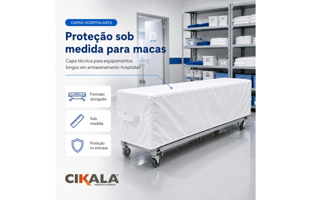 Capa para Macas e Equipamentos em Armazenamento com Proteção contra Poeira
