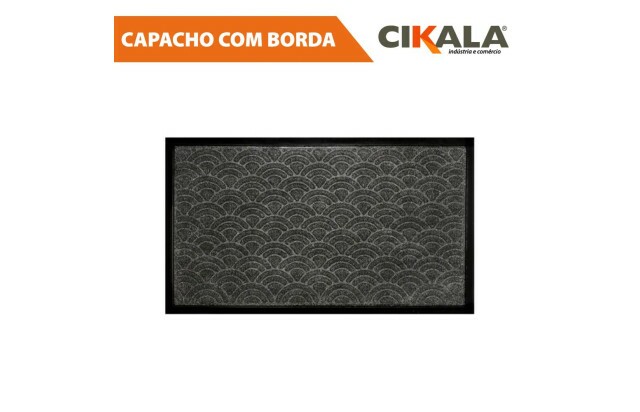 Tapete Capacho Antiderrapante Grafite 70x40cm - Ideal para Sua Porta de Entrada