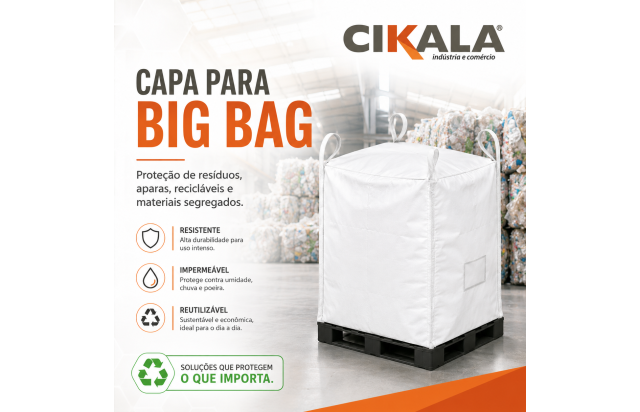 Capa para Big Bag de Reciclagem com Proteção para Resíduos e Materiais