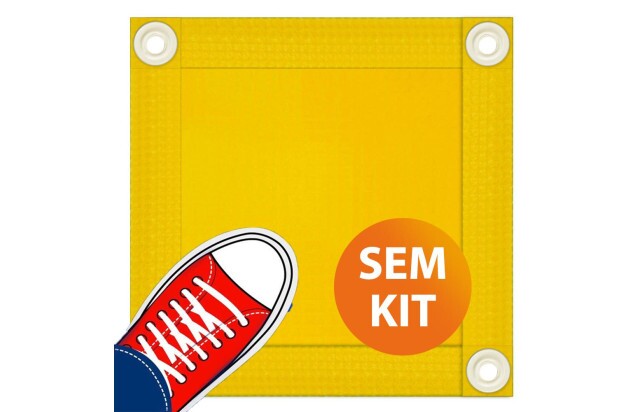Capa de Segurança para Piscina Reposição CKP550 Amarela sem Kit de Instalação - Suporta Peso, Evita Quedas e Acidentes