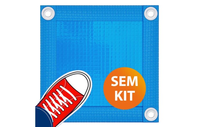 Capa de Segurança para Piscina Reposição CKP550 Azul Bebê sem Kit de Instalação - Suporta Peso, Evita Quedas e Acidentes