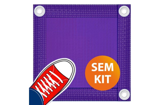 Capa de Segurança para Piscina Reposição CKP550 Roxa sem Kit de Instalação - Suporta Peso, Evita Quedas e Acidentes