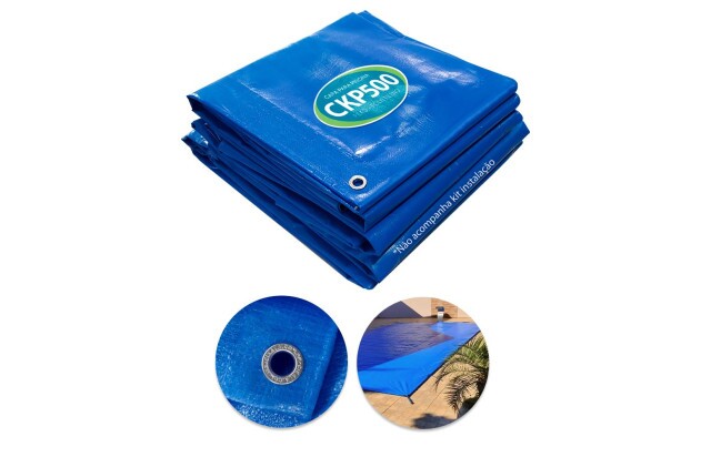 Capa Piscina CKP500 8.5x4.5 Metros Polietileno Sem Kit