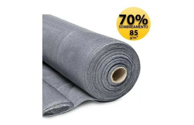Tela Sombrite Prata 70% Sombreamento 1x5,00 M Freshnet 85 g/m² para Orquídeas Gérbaras