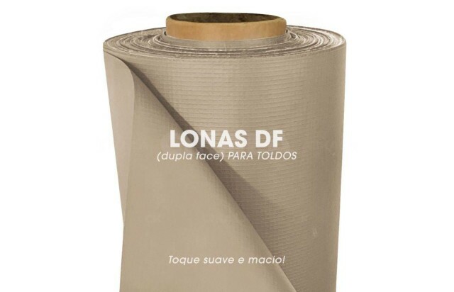 Lona para Toldo Areia Dupla Face 1x1,40 M em PVC - Perfeita para Toldos Retráteis e Cortinas