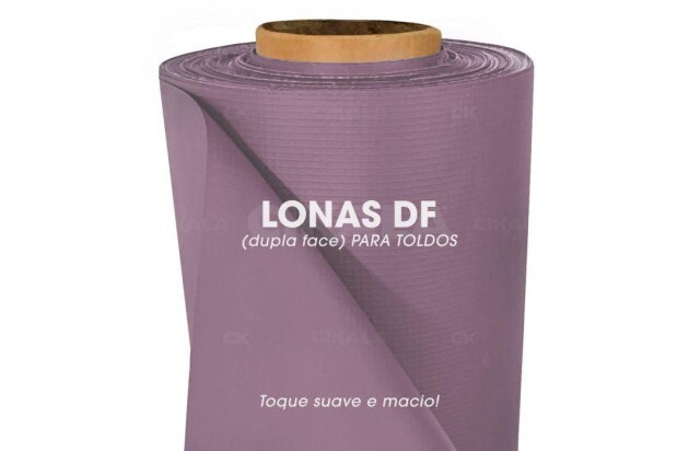 Lona para Toldo Lilás Dupla Face 1x1,40 M em PVC - Perfeita para Toldos Retráteis e Cortinas
