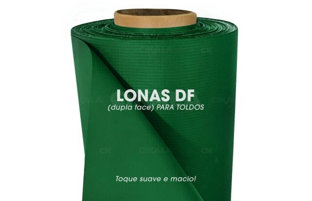 Lona para Toldo Verde Dupla Face 1x1,40 M em PVC - Perfeita para Toldos Retráteis e Cortinas
