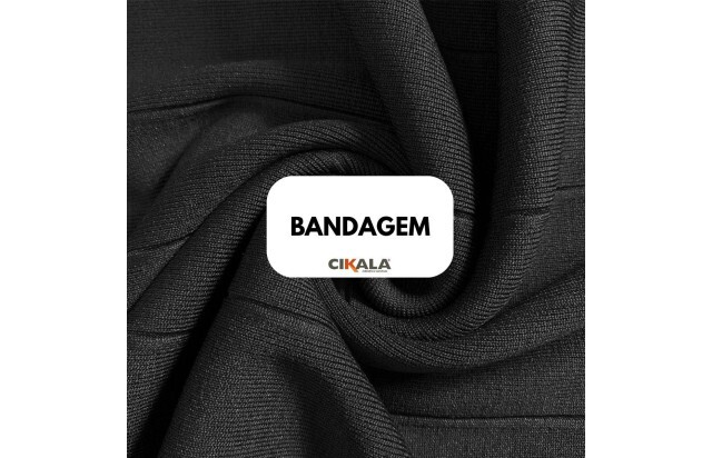 Tecido Bandagem 01x1,20 M - Ideal para Confecção de Roupas Justas e Elegantes