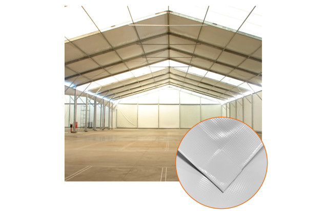 Lona PVC G320 Reforçada para Cobertura de Galpões, Tendas e Pavilhões Industriais Impermeável e Alta Resistência M²