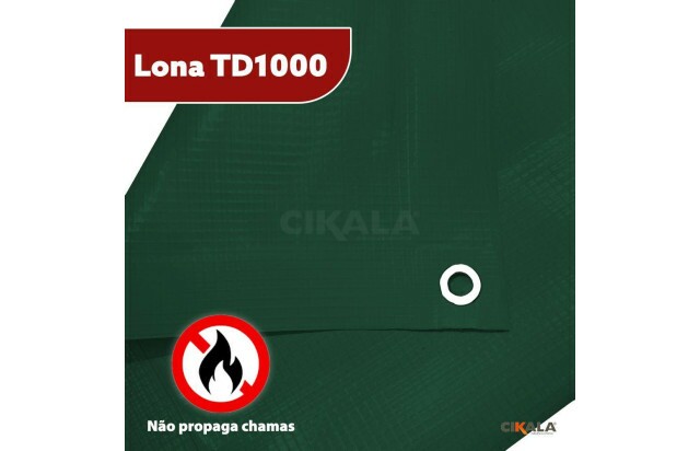 Lona para Eventos Verde TD1000 - Proteção e Segurança para Toldos, Festas, Feiras e Shows M2
