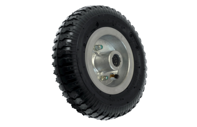 Roda Pneumática 250x4 4 Lonas Aro Alumínio Rolete 7/8