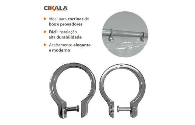 Kit Ilhós Cromado para Cortinas em PVC – Durabilidade e Acabamento Impecável