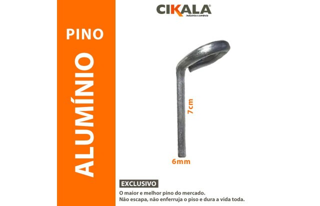 Pino em Alumínio Não Enferruja - Fixação Capas para Piscina