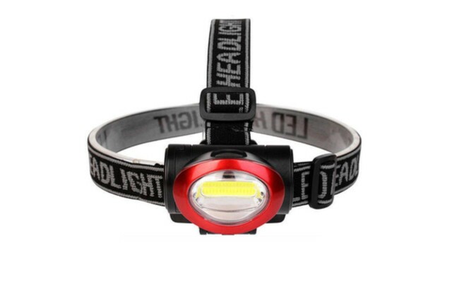 Lanterna de Cabeça com 10 Leds Fita Ajustável - Pesca, Ciclismo, Camping e Trilha