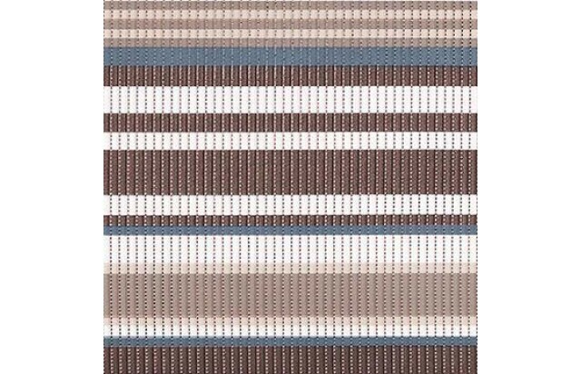 Tapete Passadeira Listras Marrom x Azul Larg 43 cm x 01 M