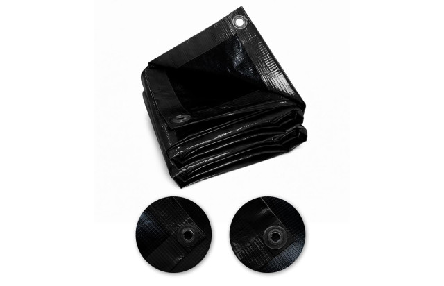 Lona CK400 Micras PVC Preta x Preta para Cobertura Estática para Estoques, Equipamentos e Áreas Externas