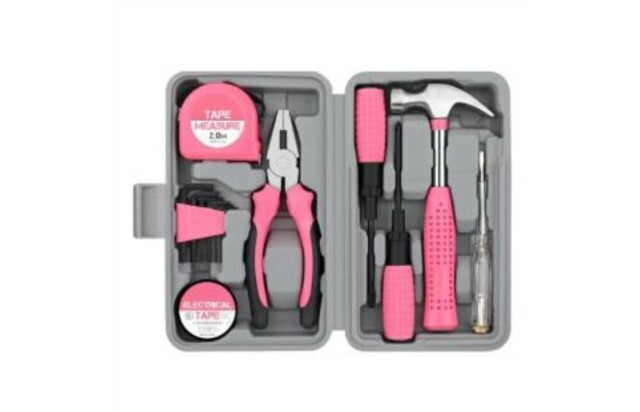 Kit de Ferramentas com 7 Peças Maleta de Ferramentas Portátil para Pequenos Reparos