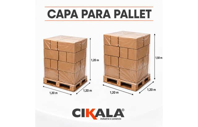 Capa para Pallet em Plástico PVC Transparente para Proteção de Cargas