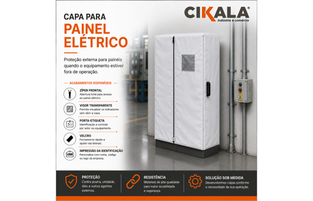 Capa para Painel Elétrico com Proteção Externa Fora de Operação
