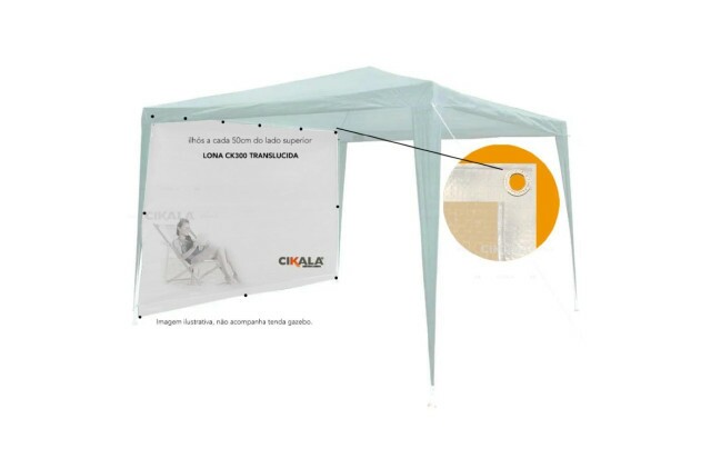 Parede Fechamento Polietileno Translúcida 3x1.85 M Tenda Gazebo