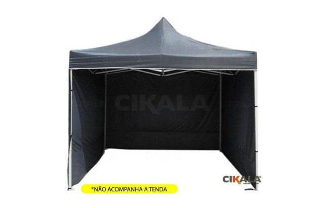 Parede de Fechamento Preta 3x1.85 M Tenda Gazebo