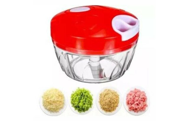 Processador Triturador Manual de Alimentos 170ml com 2 Lâminas
