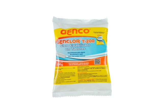 Cloro Pastilha Estabilizado Múltipla Ação 3 em 1 200gr Genco