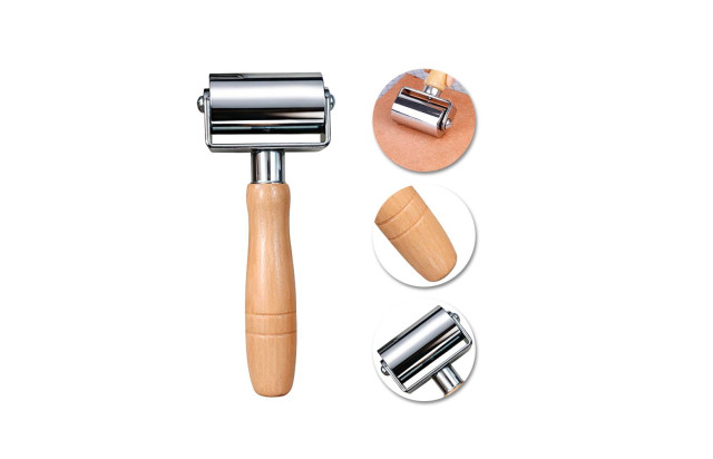 Rolo de Pressão para Couro 60mm Reforçado para Colagem e Acabamento