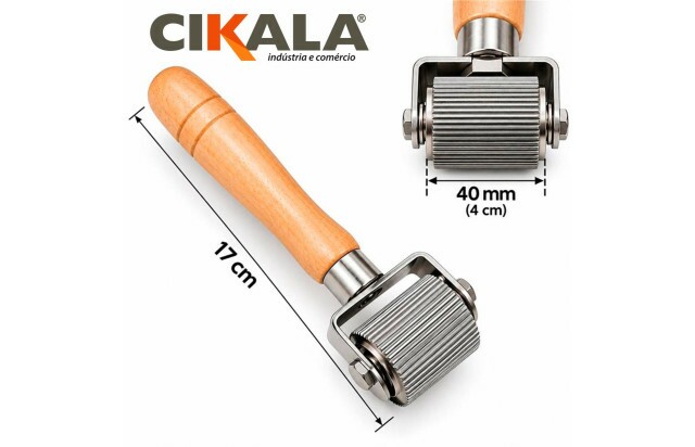 Rolete Estriado 40 mm para Compactação de Mantas Acústicas e Borracha