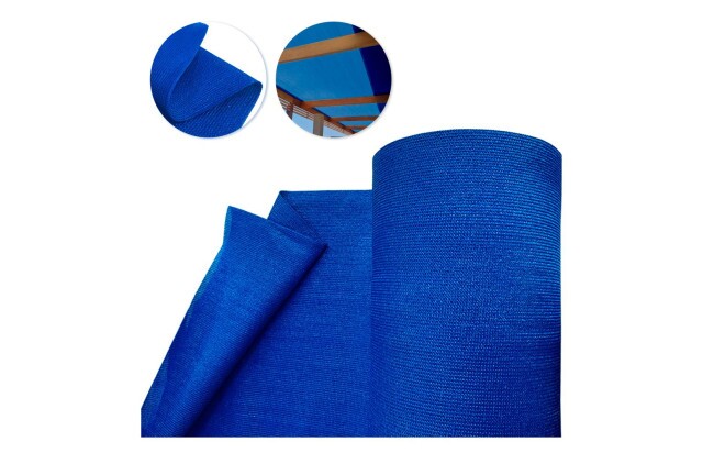 Tela Sombreamento Shade 90% Solpack  Azul 5,20m de Largura - Preço de M² - Cobertura Decorativa
