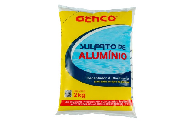 Sulfato de Alumínio Decantador e Clarificante Genco 2kg