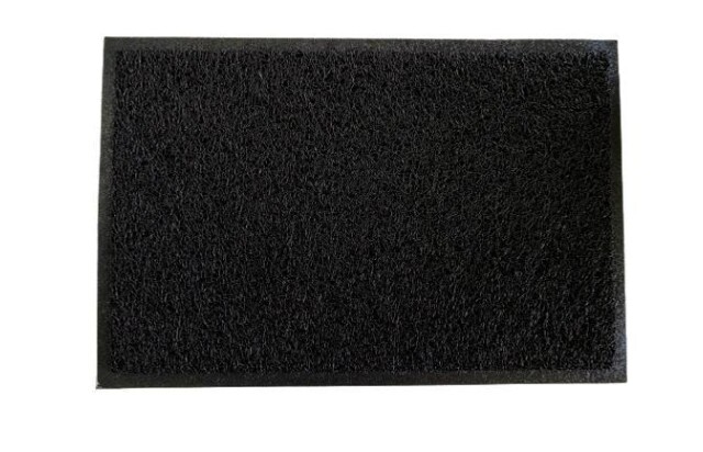 Capacho Vinílico Liso Preto 60x40 cm