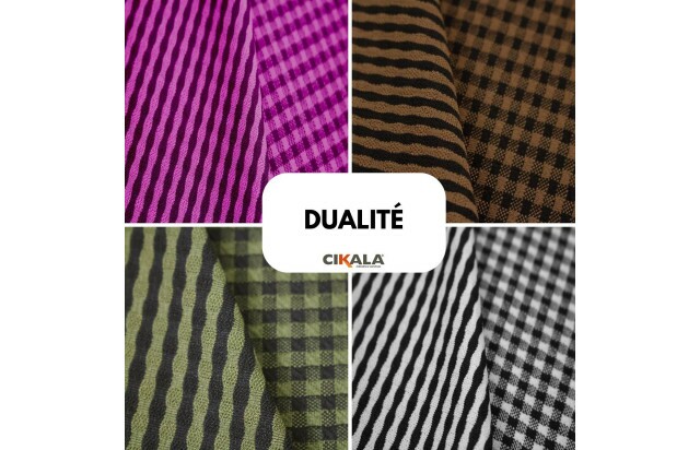 Tecido Dualité 1m x 1,50m Elegância e Versatilidade para Camisas, Saias e Decoração