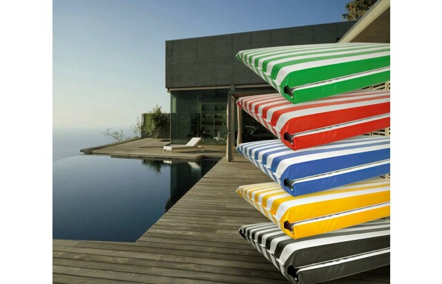 Colchonete para Espreguiçadeira Listrada 160x50x2 cm Diversas Cores