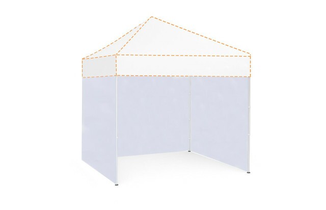 Parede de Fechamento Branca 3x1.85 M Tenda Gazebo