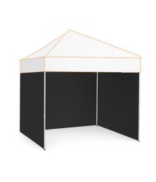 Anuncio parede gazebo de nylon preto (Imagem 1)