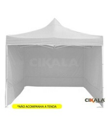 Parede de Fechamento Branca 3x1.85 M Tenda Gazebo