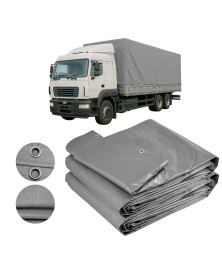Lona de Caminhão Cinza CK300 Micras Leve Cobertura de Carga M2