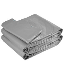 Lona para Cobertura Impermeável Cinza CK300 Micras - Telhado Obra Festa Barraca Buffet M2