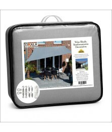 Tela Shade 90% Sombreamento Cinza Reforçada 4x3 - Cobertura Garagem Pergolado Piscina Área Externa