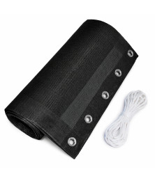 Refil Cadeira Praia Preta Reclinável Grande 2.25x0.45 Metros