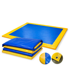 lona tatame azul e amarela sob medida